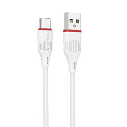 Кабель USB Type-C 1.0м Borofone BX17 Enjoy белый