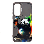 Задняя накладка SC335 для Samsung Galaxy A35  (панда) (grey) (232908)