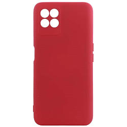 Силиконовый чехол SILICONE CASE для Realme 8i бордовый
