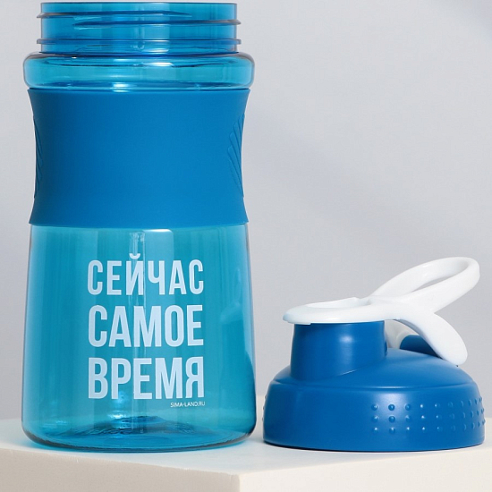 Шейкер пластиковый «Сейчас самое время», 500 мл 9582932