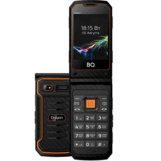 Телефон BQ 2822 Dragon Black+Orange