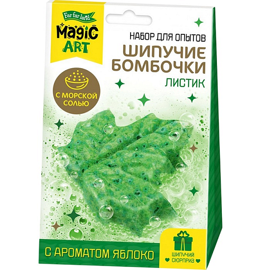 Набор для опытов "Шипучие бомбочки. Листик" 5583