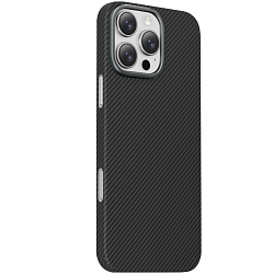 Задняя накладка KEEPHONE KEVILAR SWEDEN Magsafe CASE для iPhone 16 PRO BLACK