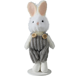 Фигурка «Зайка в сером вязаном костюмчике», 4×5.6×14.3 см 10471264