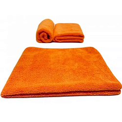Салфетка микрофибра размер 40*50см, 260г., широкая, многослойная, оранжевый