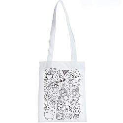 Сумка-Шоппер, раскраска «Зверята» 20 × 27 см