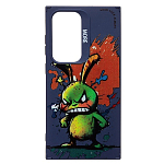 Задняя накладка SC335 для Samsung Galaxy S24 Ultra  (заяц) (dark blue) (233030)