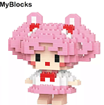 Фигурка-конструктор MyBlocks "Сейлор Чиби Мун" роз 7225A (мятая упаковка)