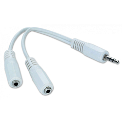 Разветвитель Jack 3.5 <--< 2*Jack 3.5  0.1.0м GEMBIRD CCA-415W