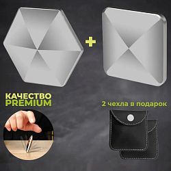 Кинетический антистресс НАБОР Flipo Flip серебро квадрат+шестигранник