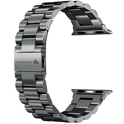 Ремешок из нержавеющей стали LYAMBDA Keid для Apple Watch 38/40mm Black (DS-APG-02-40-BL)