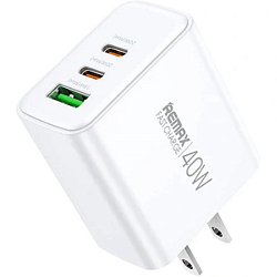 Сетевое ЗУ 1USB/2Type-C REMAX  RP-U123 Белый