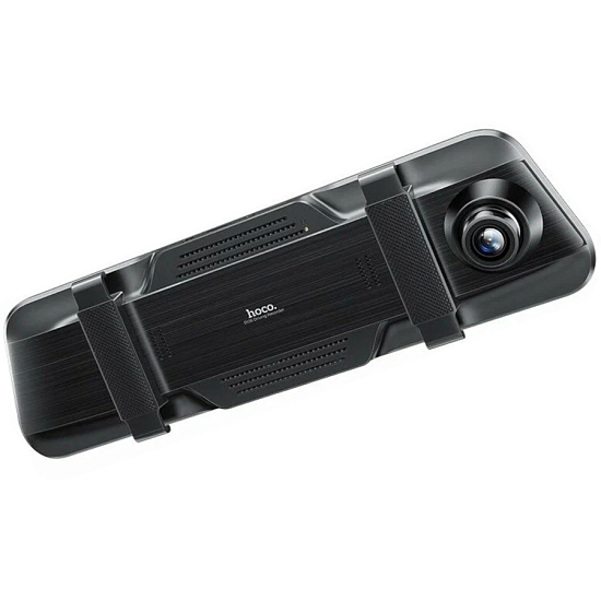 Видеорегистратор Hoco DI36, чёрный (зеркало + 2 камеры)