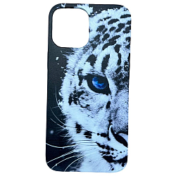 Задняя накладка GRESSO. Коллекция Тигр 2 для iPhone 12 Pro Max черный