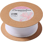 Лента капроновая «Волна», с блеском, 40 мм, 10±1 м, белая №29