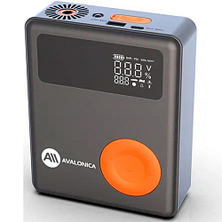 Пуско-зарядное устройство Avalonica AVA-PS06, 13000 мАч, LED дисплей, встроенный фонарик (AVA-PS06), черно-оранжевый