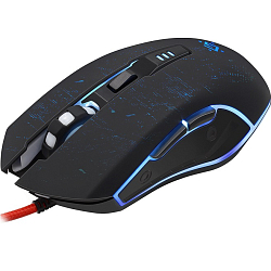 Мышь DEFENDER Draglen GM-907 черн,радуж + ковер