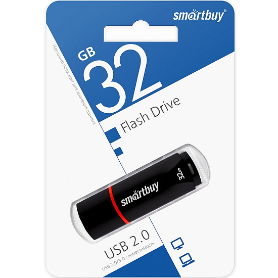 USB 32Gb Smart Buy Crown черный