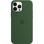 Силиконовый чехол SILICONE Case MagSafe для iPhone 13 Pro, зелёный