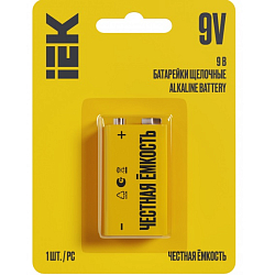 Элемент питания IEK 6LR61 Optima BL-1 (1/10/120)