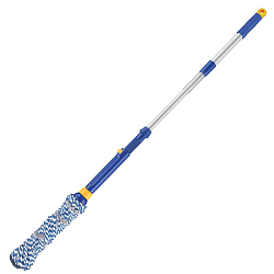 Швабра самоотжимная, скручивающийся отжим, МОП из микрофибры, телескоп. черенок 96см, LAIMA, 601471