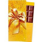 Открытка с местом для шоколадки «Золотой бант» 10473703