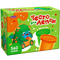 Тесто для лепки 560гр в банках, формы П126