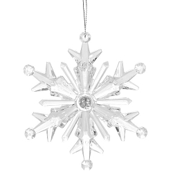 Подвеска светодиодная «Ледяная снежинка» 11 см, 1 LED, от батареек 10879677