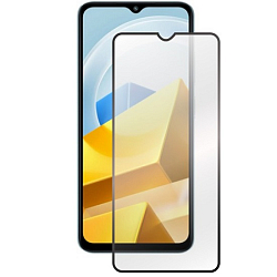 Противоударное стекло 5D ZIBELINO для Xiaomi Redmi A1/A1+/A2/A2+/Poco M5/M4 5G/C50/C51 черный