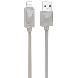 Кабель USB <--> Lightning  1.0м BOROFONE BX109 Grey