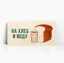 Конверт для денег «На хлеб и воду», 16.5×8 см 7420584