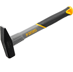 Молоток слесарный DENZEL, 300 г, кованый, фибергласовая  рукоятка c TPR покрытием //10483