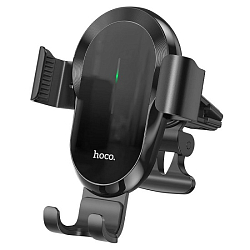 Автомобильный держатель HOCO CA105, Guide, 10W, чёрный, мятая упаковка