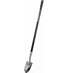 Лопата штыковая дамская ЦИ НЕВЕСОМОСТЬ 2287-ч, 155х60х1270мм, алюминиевый черенок