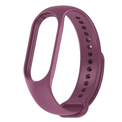 Силиконовый ремешок WB13 для Xiaomi Mi Band 7 (purple), на кнопке (регулируемый)