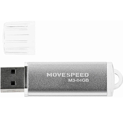 USB 64Gb Move Speed M3 серебро