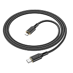 Кабель Lightning <--> Type-C  1.0м HOCO X95 Goldentop, черный, PD 20Вт