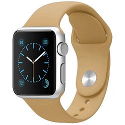 Силиконовый ремешoк NONAME для Apple Watch 38/40mm горчичный