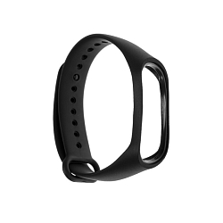 Ремешок для фитнес-браслета Mi Band 3/4 LuazON, черный 4589886