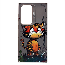 Задняя накладка SC335 для Samsung Galaxy S24 Ultra  (тигр) (gray) (232928)