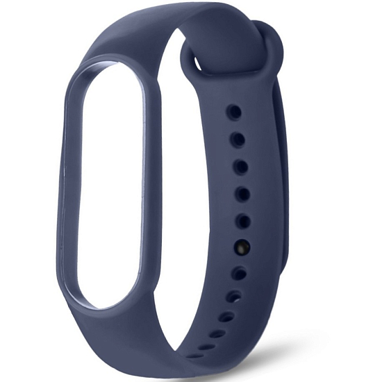Силиконовый ремешок NONAME для Xiaomi Mi Band 5 Space Blue