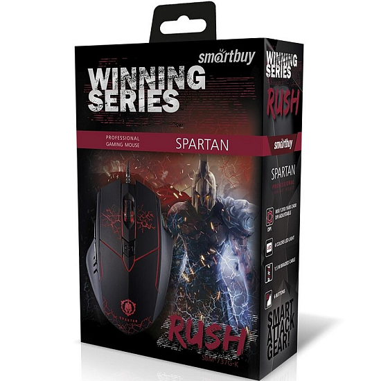 Мышь SMARTBUY RUSH Spartan черная (SBM-737G-K)