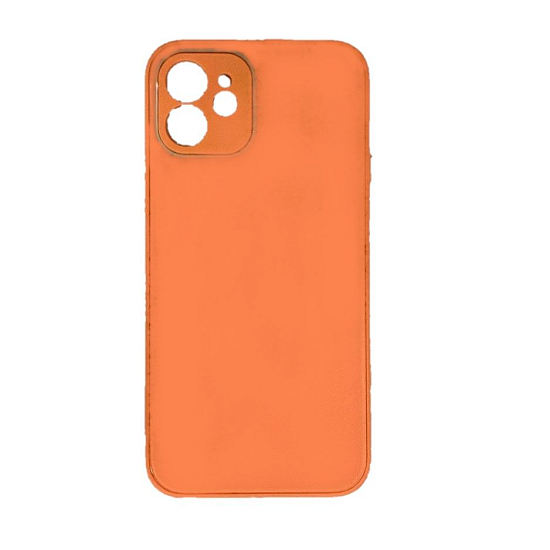 Задняя накладка NONAME для iPhone 12 под стекло оранжевый