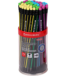 Карандаш чернографитный BRAUBERG "VIVID", 1 шт., HB, с ластиком, корпус ассорти, 181756