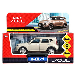 Машина металл KIA soul длина 12 см инерц, серый Технопарк 392058