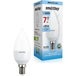 Лампа светодиодная SMARTBUY C37 7W/4000K/E14