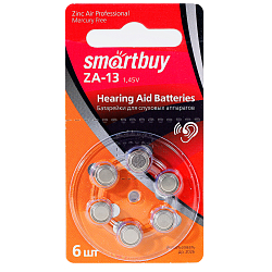 Элемент питания SMARTBUY ZA13 BL-6 (60/3000) (SBZA-A13-6B)