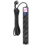 Сетевой удлинитель  5.0м POWER CUBE SPG6-B2, черный, 6 розеток, 16А, (3*1,5)