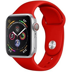 Силиконовый моно-ремешoк NONAME для Apple Watch 42/44mm (165mm) красный