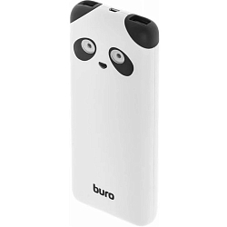 Внешний АКБ BURO RA-10000PD-WT Panda (10000mAh) 2.1A белый 2xUSB